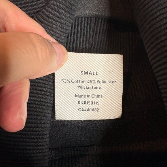 Varley black ribbed Milton Sweat pullover sweatshirt - Picture 5 of 7